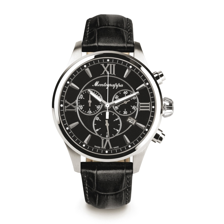 Fortuna Chronograph 42 mm Hodinky čierna MONTEGRAPPA - 1