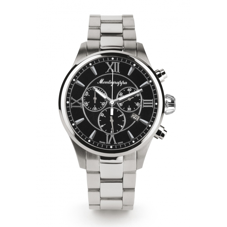 Fortuna Chronograph 42 mm Watch black dial MONTEGRAPPA - 1