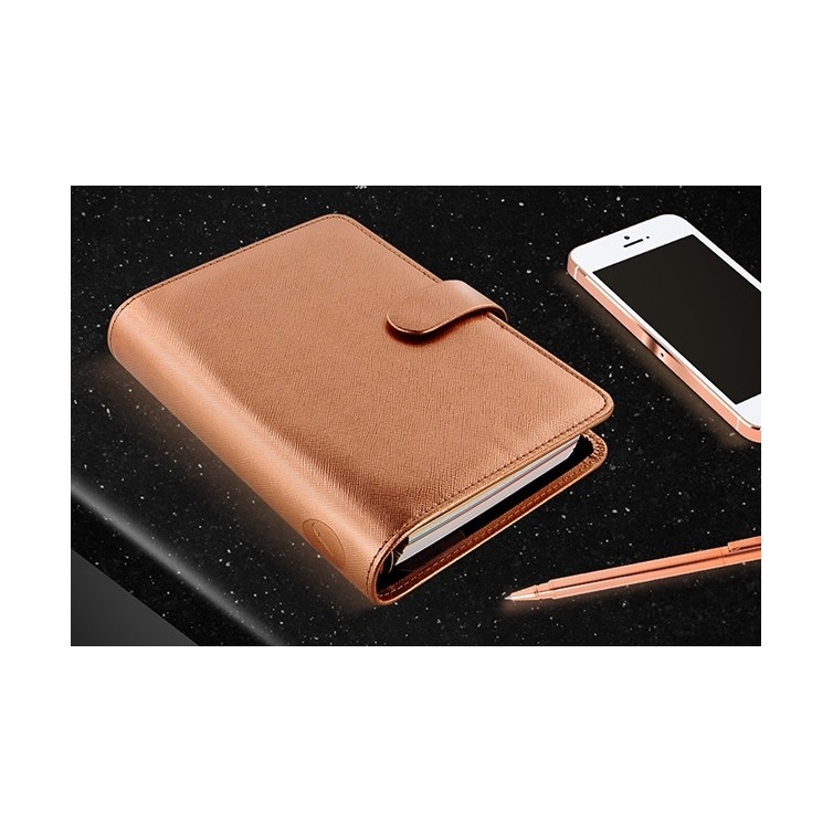 Saffiano Organiser Personal Rose Gold FILOFAX - 4
