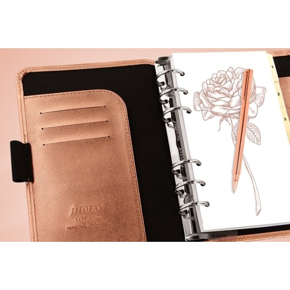 Saffiano Diár osobný ružovozlatá FILOFAX - 5