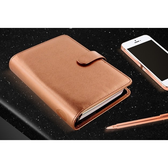Saffiano Organiser A5 Rose Gold FILOFAX - 4
