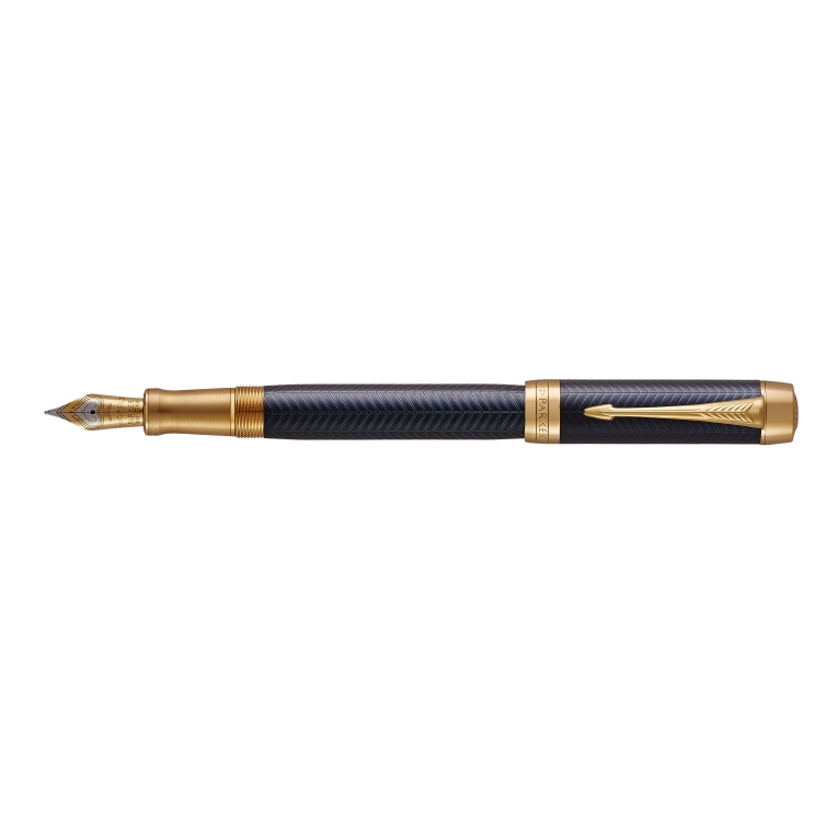 Duofold Prestige Blue Chevron Centennial Fountain Pen PARKER - 1