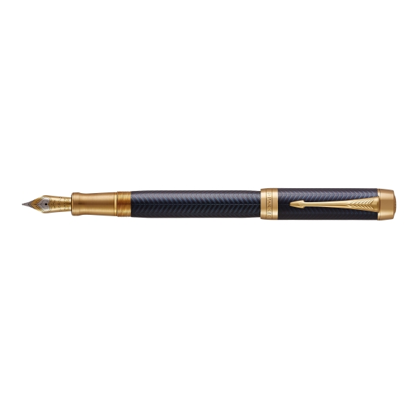 Duofold Prestige Blue Chevron Centennial plniace pero PARKER - 1