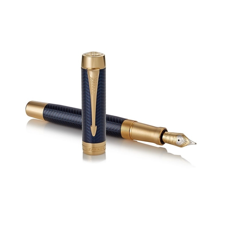 Duofold Prestige Blue Chevron Centennial plniace pero PARKER - 4