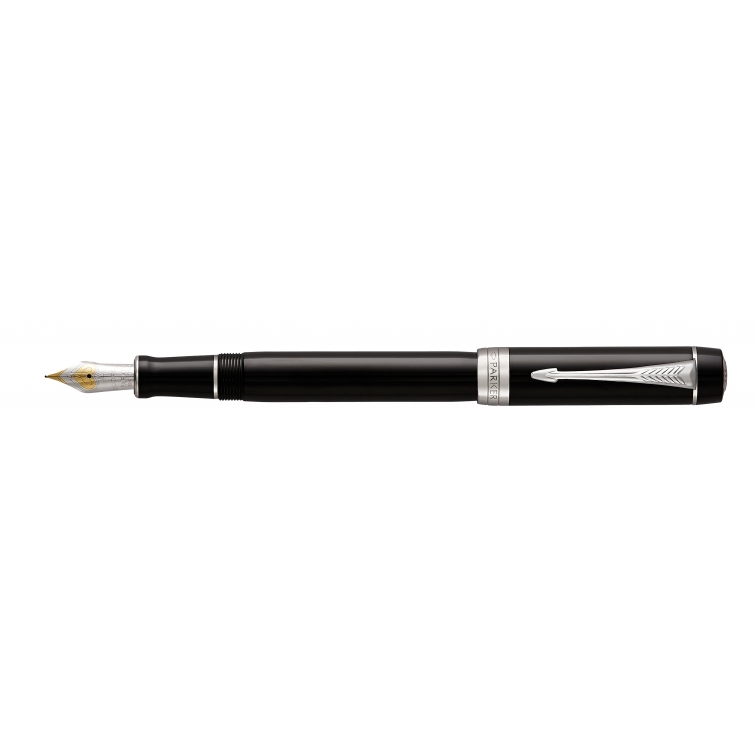 Duofold Classic Black CT Centennial Fountain Pen PARKER - 1