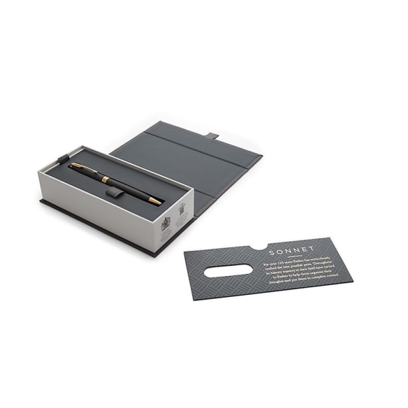 Sonnet Matte Black GT Ballpoint Pen PARKER - 3
