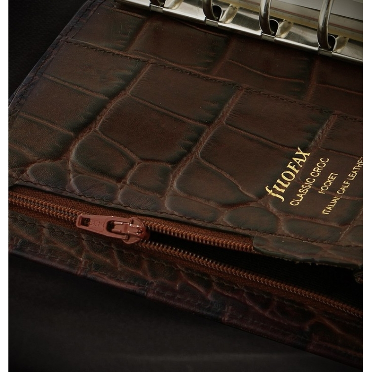 Classic Croc Diár vreckový gaštanová FILOFAX - 2