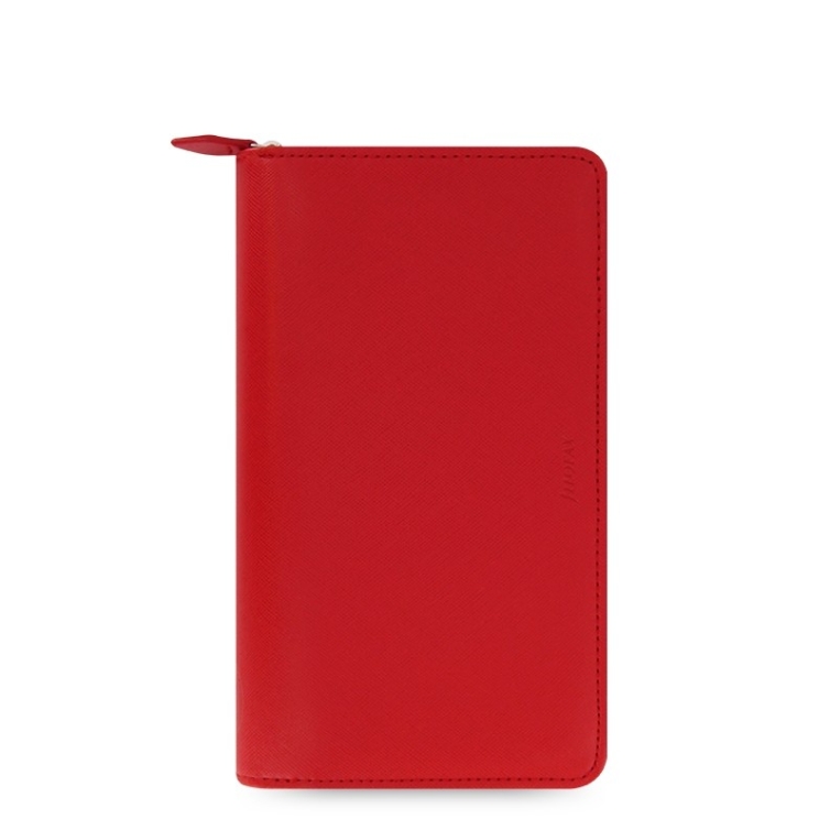 Saffiano Diár na zips Compact červená FILOFAX - 1