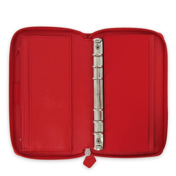 Saffiano Diár na zips Compact červená FILOFAX - 2