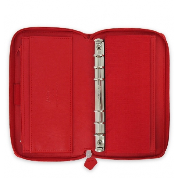 Saffiano Zip Organiser Compact Red FILOFAX - 2