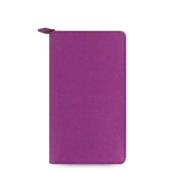Saffiano Zip Organizer Compact Pink FILOFAX - 1