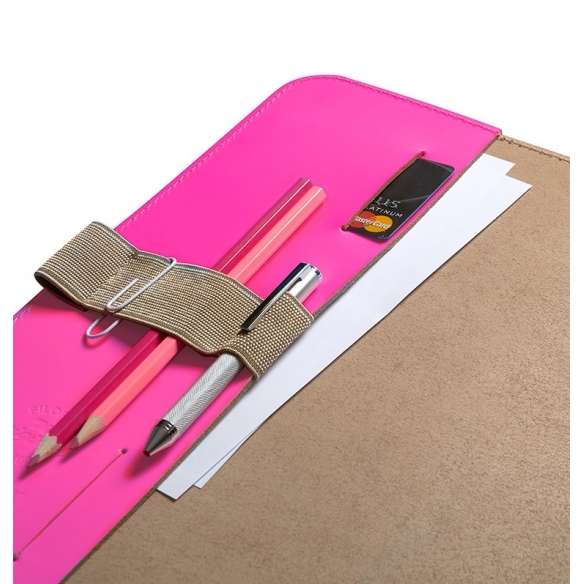 Das Original Portfolio A4 + Notizbuch rosa FILOFAX - 6
