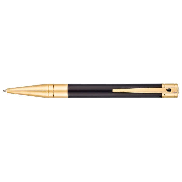 D-Initial Black and Golden Ballpoint Pen S.T. DUPONT - 1