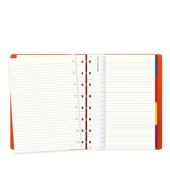 Notebook Saffiano A5 orange FILOFAX - 4