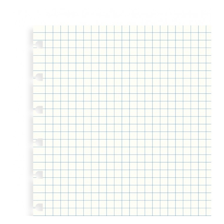 Štvorčekovaný papiere náplň pre A4 notebook FILOFAX - 1