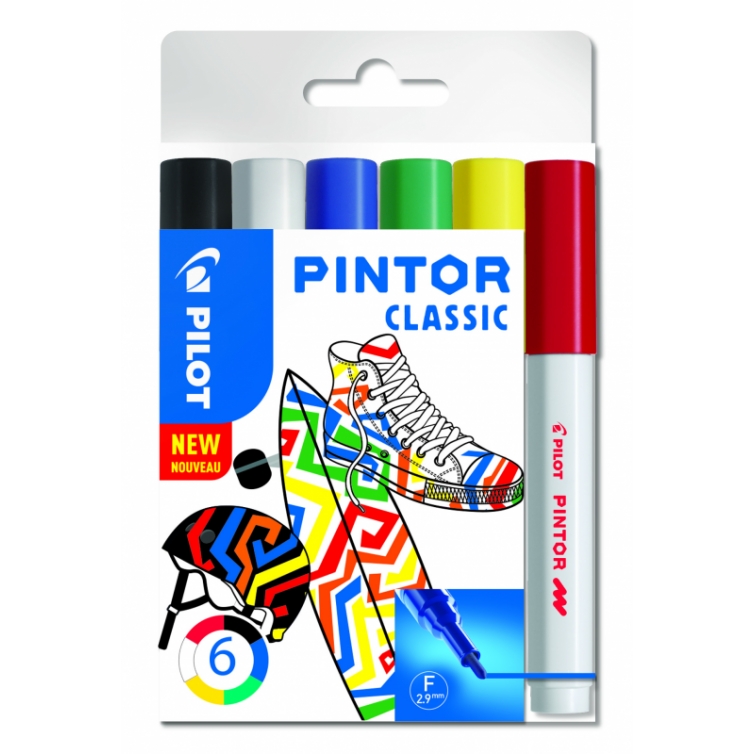 Pintor dekoratívny popisovač set Classic 6 ks 2,9 mm PILOT - 1