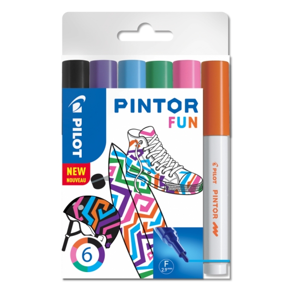 Pintor paint marker Fun set 6 pcs 2,9 mm PILOT - 1