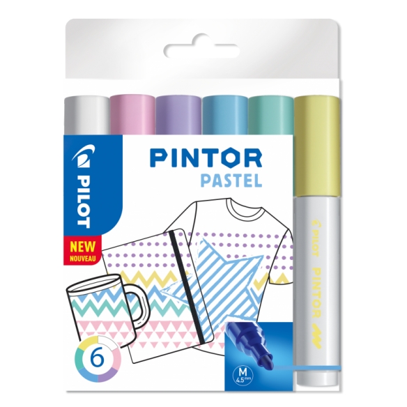 Pintor paint marker Pastel set 6 pcs 4,5 mm PILOT - 1