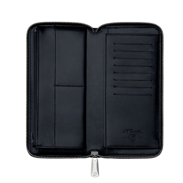 Line D leather wallet long black S.T. DUPONT - 2