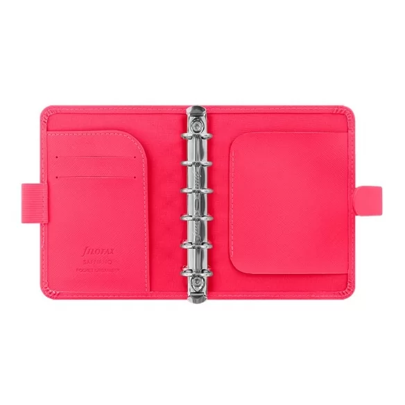 Saffiano Fluoro Pocket Organizer pink FILOFAX - 3