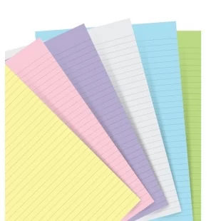 Pastell liniertes Notizpapier Taschennachfüllpackung FILOFAX - 1