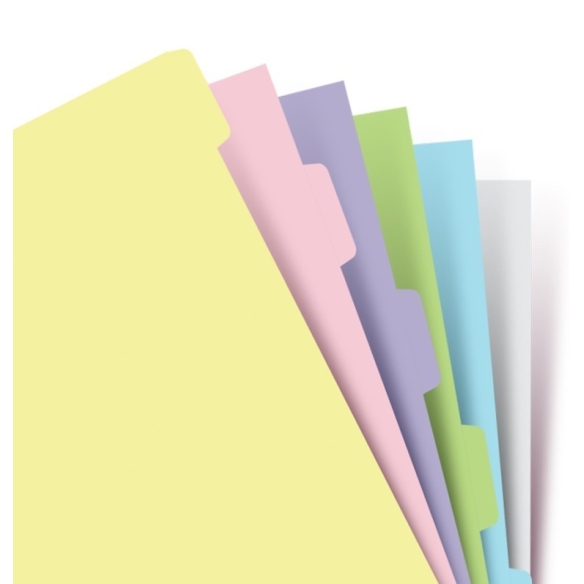 Pastelové rozraďovače pre osobné diáre FILOFAX - 1