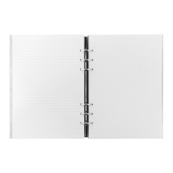 Clipbook Saffiano Metallic A5 stříbrný FILOFAX - 3
