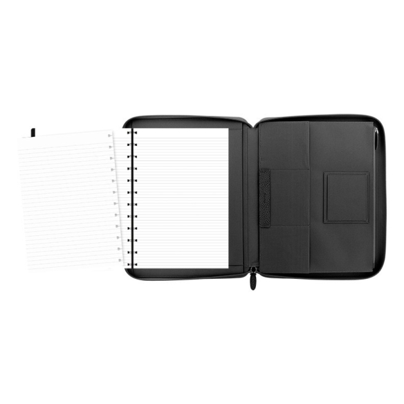Finsbury Portfolio so zipsom A4 so zápisníkom čierne FILOFAX - 3