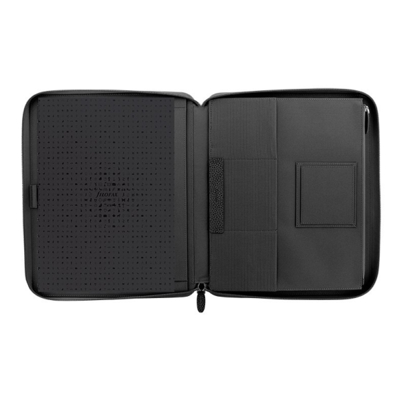 Finsbury Portfolio so zipsom A4 so zápisníkom čierne FILOFAX - 5
