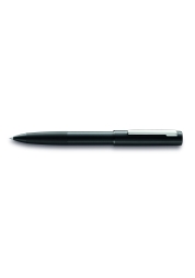 Experimentați echilibrul perfect între formă și funcționalitate cu Aion Roller negru. Acest instrument de scris elegant se mândrește cu un corp din aluminiu adâncit fără sudură, cu un finisaj anodizat mat-mătase, completat de un clip lustruit lucios. Designul său unic și finisajul luxos, combinate cu o cerneală neagră reîncărcabilă LAMY M 63 M, îl fac un accesoriu esențial pentru orice colecție de papetărie.
