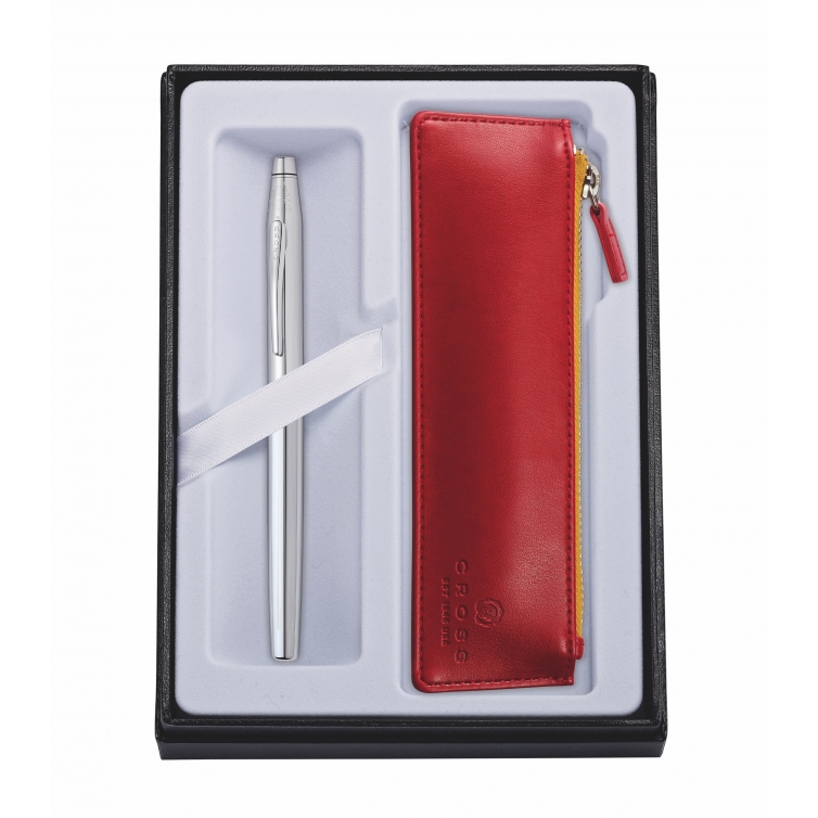 Classic Century Roller chrome with red pouch CROSS - 1
