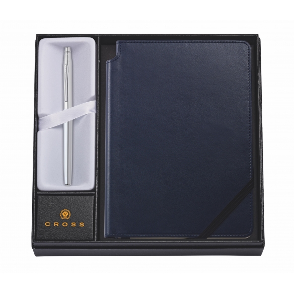 Classic Century Roller chrome with blue notebook CROSS - 1