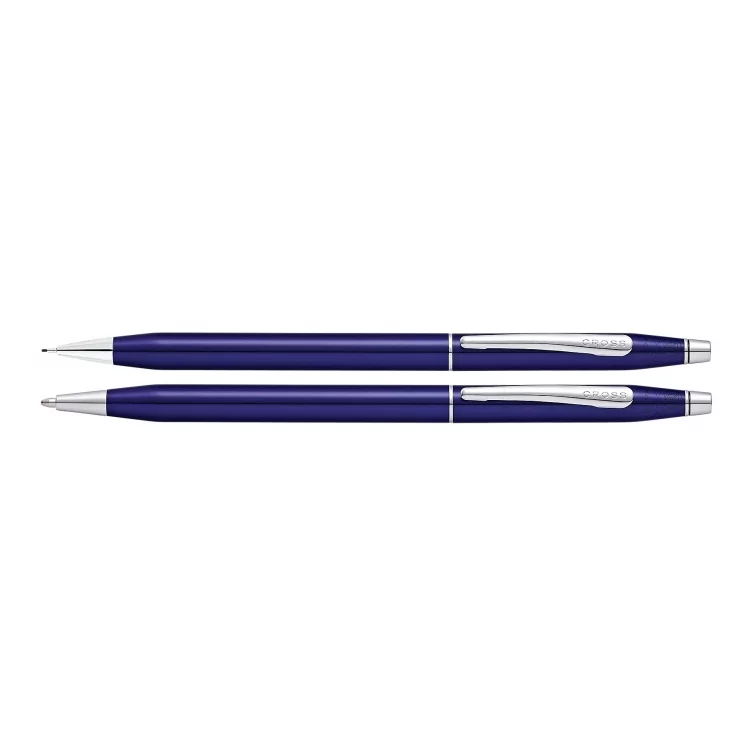 Classic Century Set Ballpoint and Mechanical pencil Translucent Blue CROSS - 1
