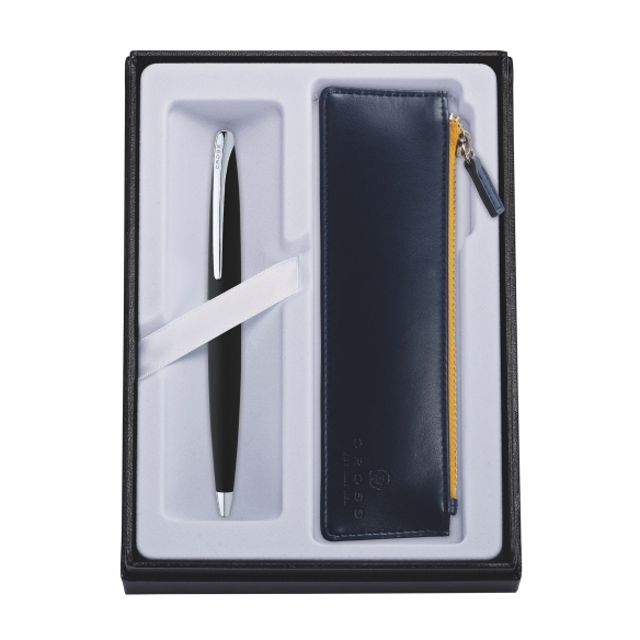 ATX Guľôčkové pero Basalt black s modrým púzdrom CROSS - 1