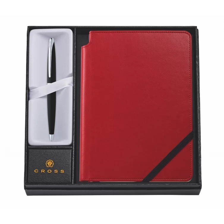 ATX Guľôčkové pero Basalt black s červeným zápisníkom CROSS - 1