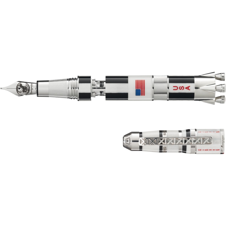 MOON LANDING L.E. Fountain pen silver MONTEGRAPPA - 1