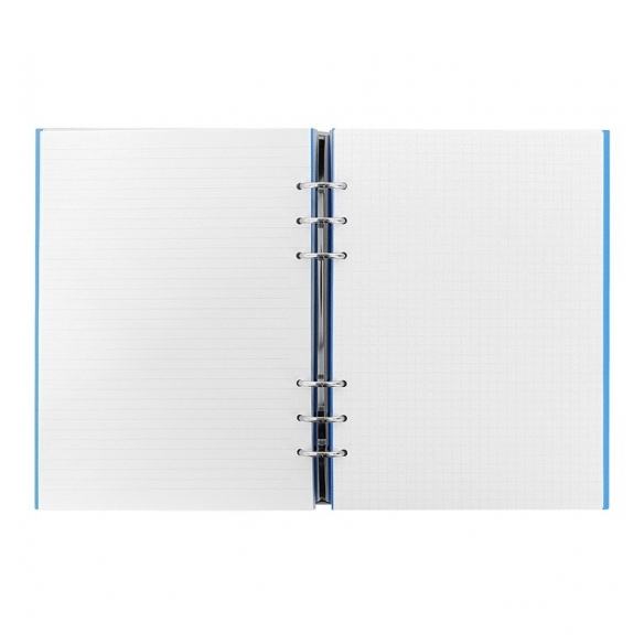 Clipbook Saffiano Fluoro Notebook A5 blue FILOFAX - 3