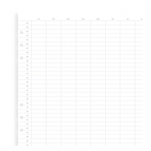 Ročný kalendár nedátumovaný náplň A5 FILOFAX - 1