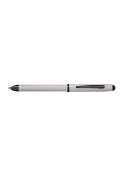 Experience the versatility of the Tech 3 Multi-Function Pen in Brushed Chrome. With a quick twist, it transforms from a black ballpoint pen to a red pencil pen, ensuring convenience for all your writing needs. With a diamond pattern and precision stylus, this elegant pen not only delivers performance, but also adds a touch of elegance and style to your writing collection.