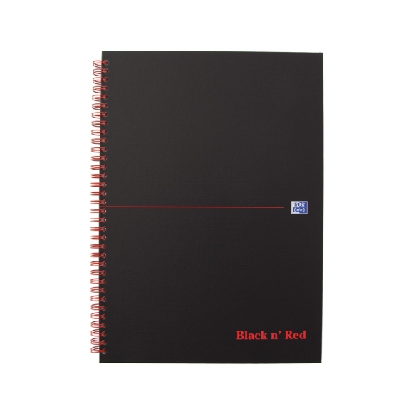 Black n Red Notebook A4 linajkový OXFORD - 1
