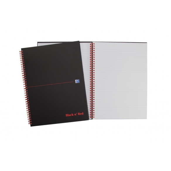 Schwarzes und rotes Notizbuch A4, liniert OXFORD - 3