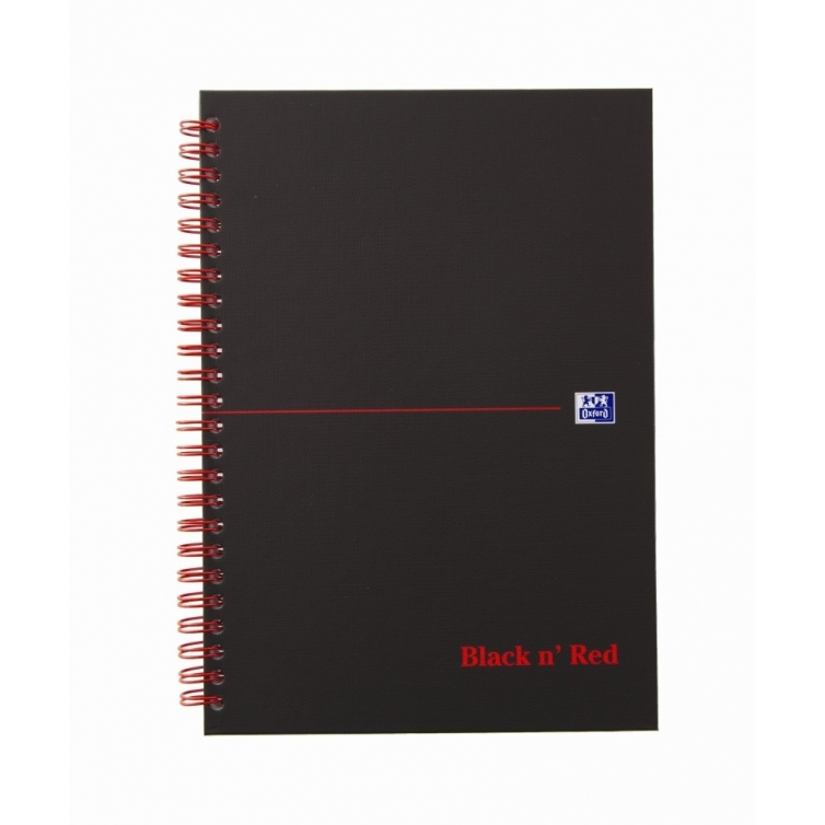Schwarzes und rotes Notizbuch A5, liniert OXFORD - 1