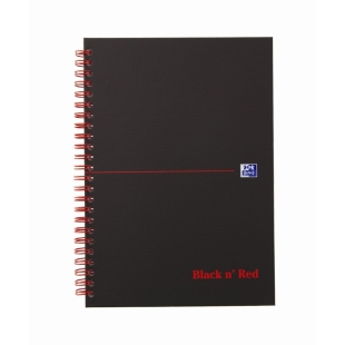 Black n Red Notebook A5 štvorčekový OXFORD - 1