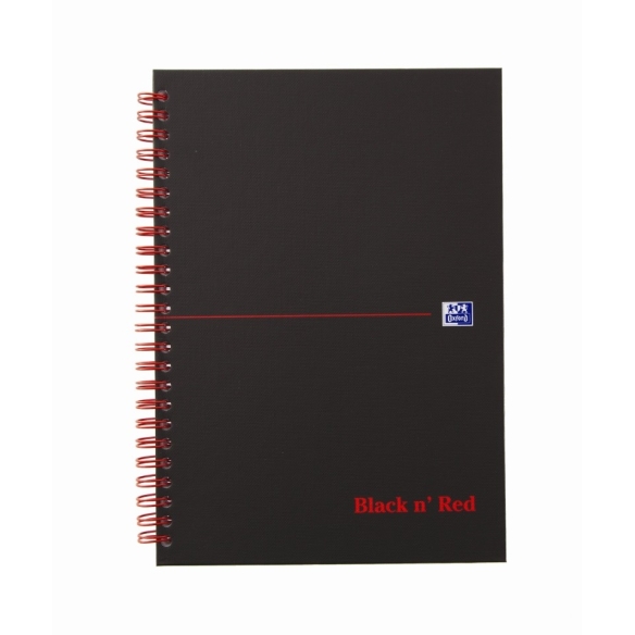 Black n Red Notebook A5 štvorčekový OXFORD - 1