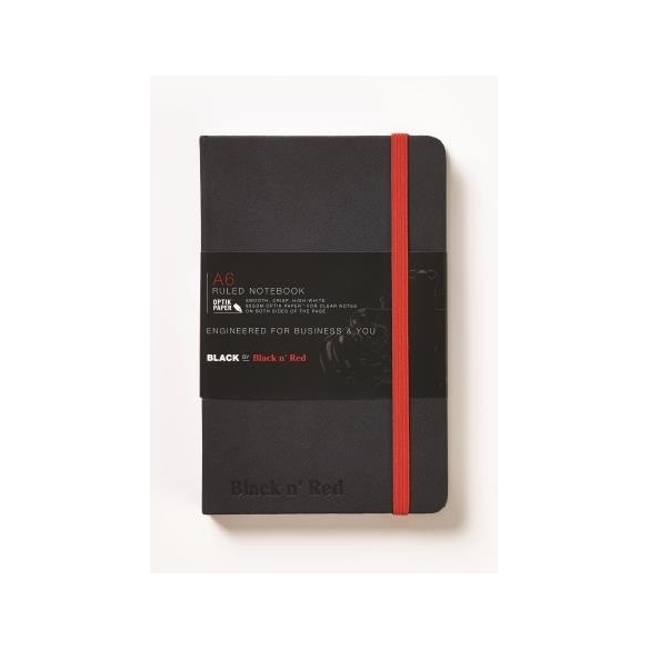 Black n Red Journal Zápisník A6 černý pevné desky OXFORD - 2