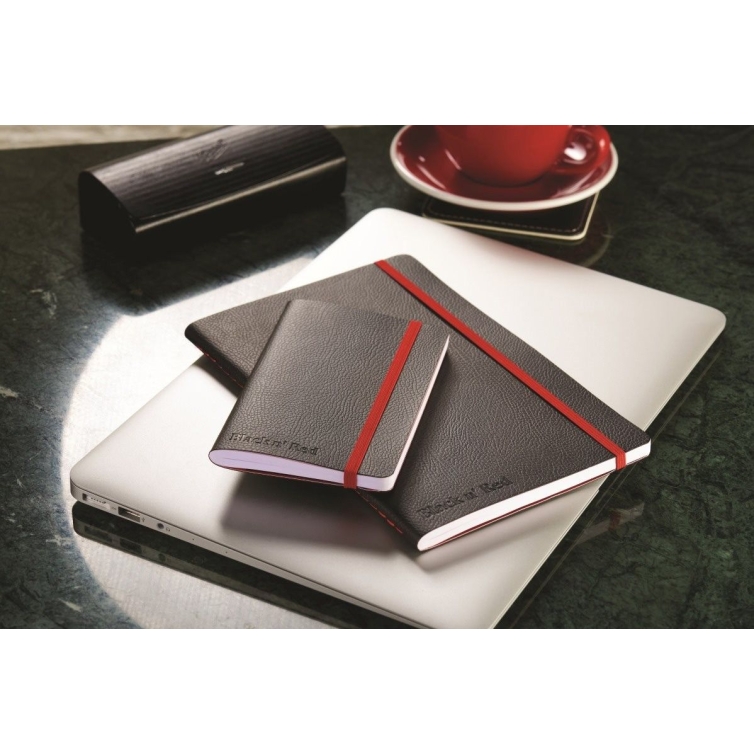 Black n Red Journal Zápisník A5 čierny mäkké dosky OXFORD - 7