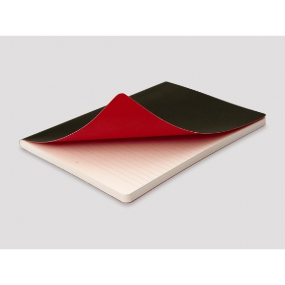 Schwarzes und rotes Notizbuch B5, schwarzes Softcover OXFORD - 2