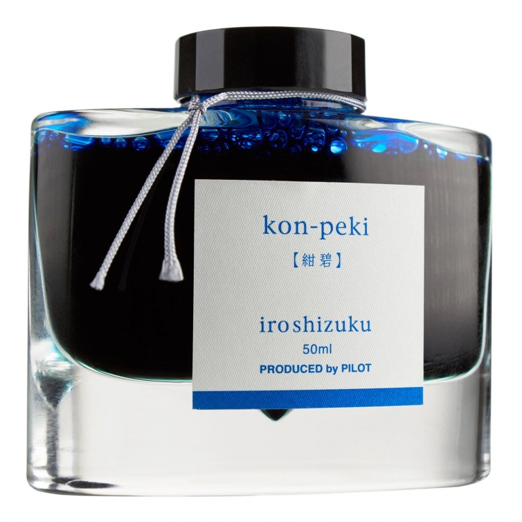 Iroshizuku Lahvový Inkoust Modrá Kon-Peki 50 ml PILOT - 1