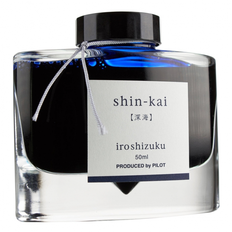 Iroshizuku Lahvový Inkoust Modrá Shin-Kai 50 ml PILOT - 1