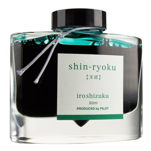 Iroshizuku Lahvový Inkoust Zelená Shin-Ryoko 50 ml PILOT - 1